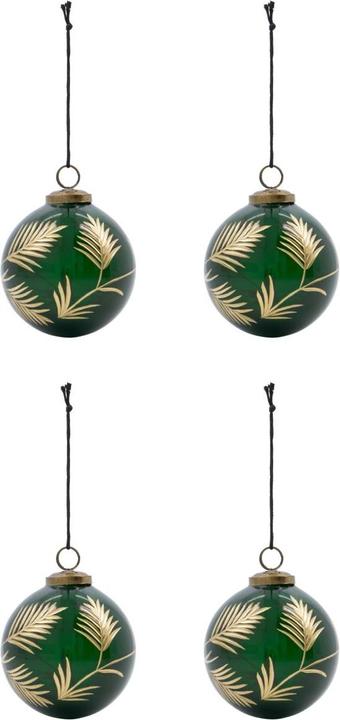 House Doctor Ornamente, HDFeat, Grün (4 -teilig)