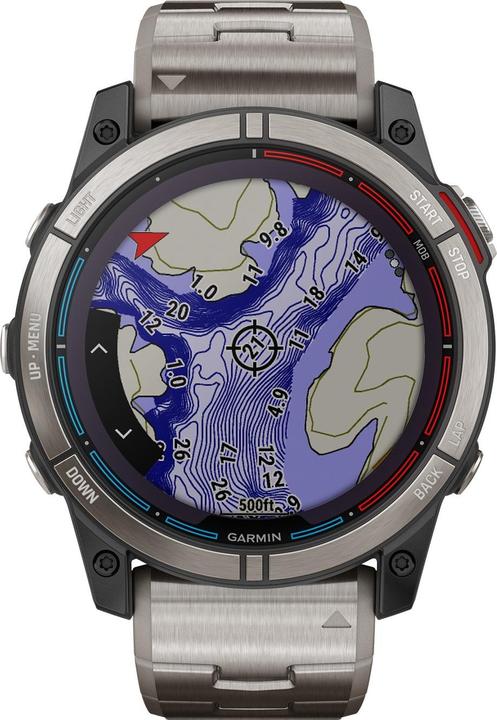 Image du produit Garmin quatix 7X Sapphire Solar Titan" GPS Marine Smartwatch (51 mm)