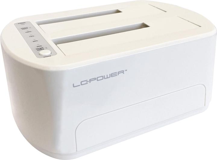 Produktbild LC-Power LC-DOCK-U3-VI USB3.2 1xHDD/SSD Docking 2,5/3,5 Whit retail (USB-C, 2 Ports)