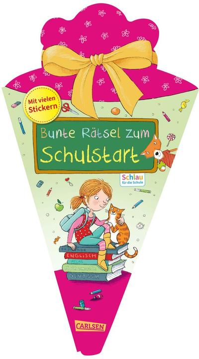 Produktbild Schlau für die Schule: Bunte Rätsel zum Schulstart (Schultüte 2025 rosa) (17.30 cm, 1 x)