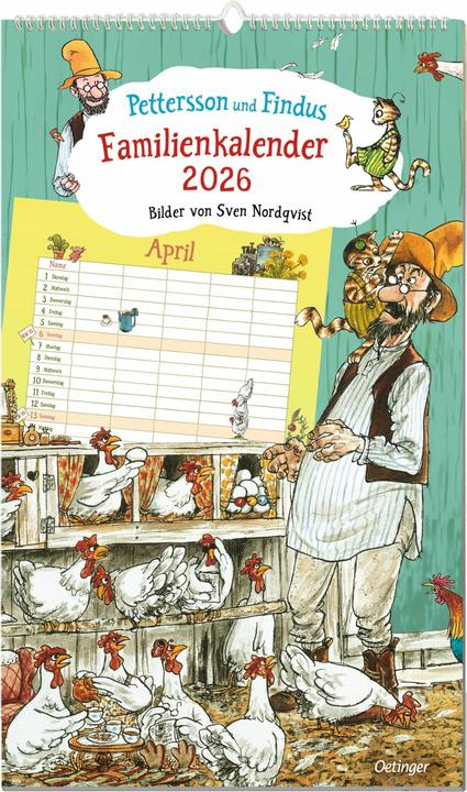 Image du produit Pettersson und Findus. Familienkalender 2026 (27 x 45 cm, Allemand)