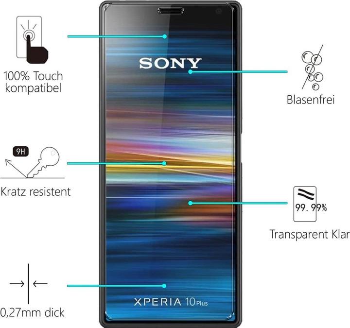 Immagine prodotto Screenguard Sony Xperia 10 Pellicola protettiva in vetro Custodia dal design amichevole (1 Pezzo/i, Sony Xperia 10)