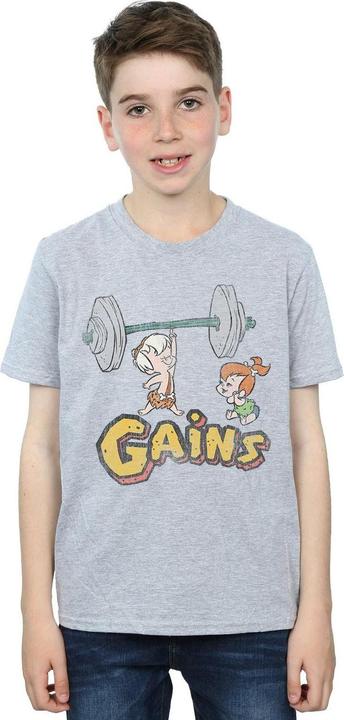 Actual product image The Flintstones Boys Bam Bam Gains Distressed T-Shirt (152, 158)