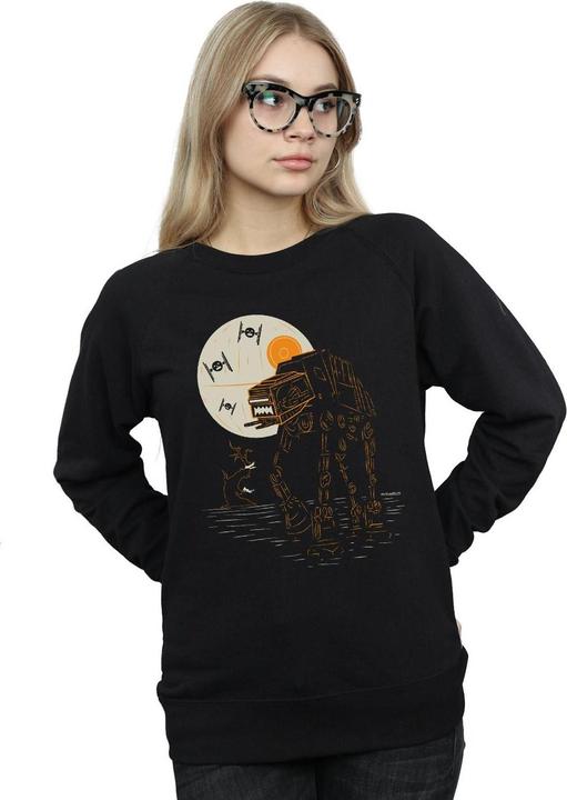 Actual product image Star Wars Womens/Ladies Halloween AT AT Sweatshirt (S)