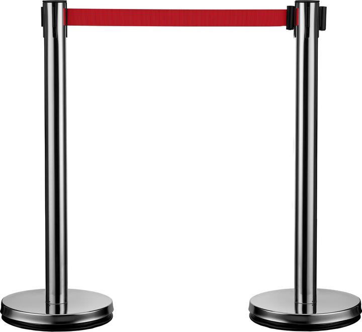 Image du produit Wiltec appareil mobile 32x7x90cm argenté acier système de guidage de personnes