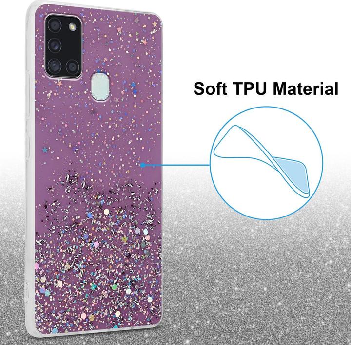 Produktbild Cadorabo TPU Cover funkelnder Glitter (Samsung Galaxy A21s)