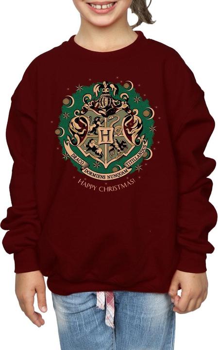Actual product image Girls Christmas Wreath Sweatshirt (128)
