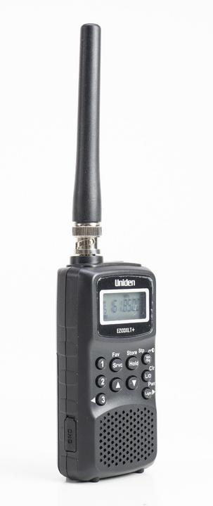Image du produit PNI Scanner portable Uniden EZI33XLT Plus dans un pack + patch adhésif bleu comme cadeau