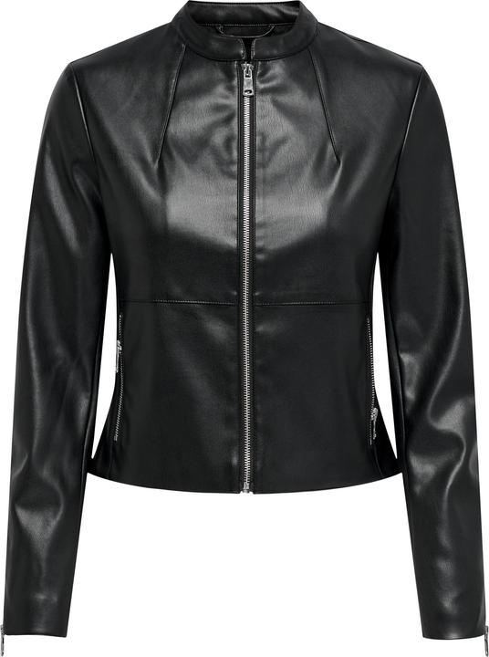 Actual product image Only Fly-Away collar jacket Faux leather jacket (3XL)