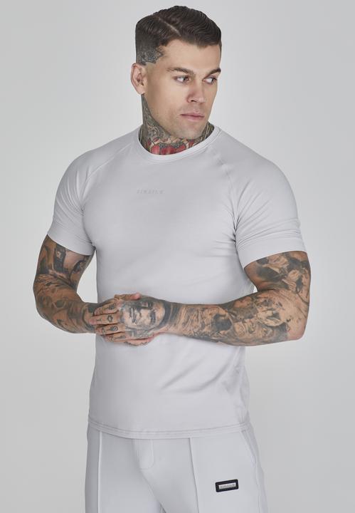 Siksilk T-Shirt Smart T-Shirt in Light Grey
