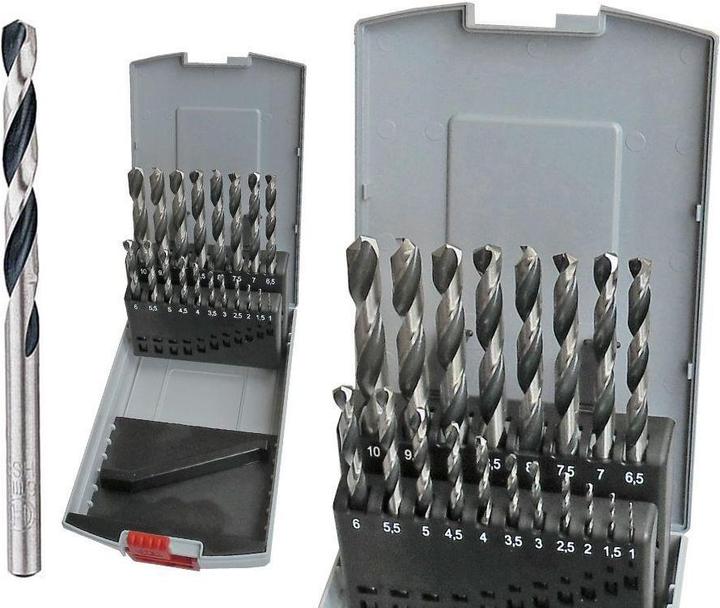 Actual product image Bosch Professional Zubehör HSS twist drill PointTeQ Set (10 mm, 7 mm, 7.5 mm, 8 mm, 8.5 mm, 9 mm, 9.5 mm, 4 mm, 4.5 mm, 5 mm, 5.5 mm, 6 mm, 6.5 mm, 1 mm, 1.5 mm, 2 mm, 2.5 mm, 3 mm, 3.5 mm)