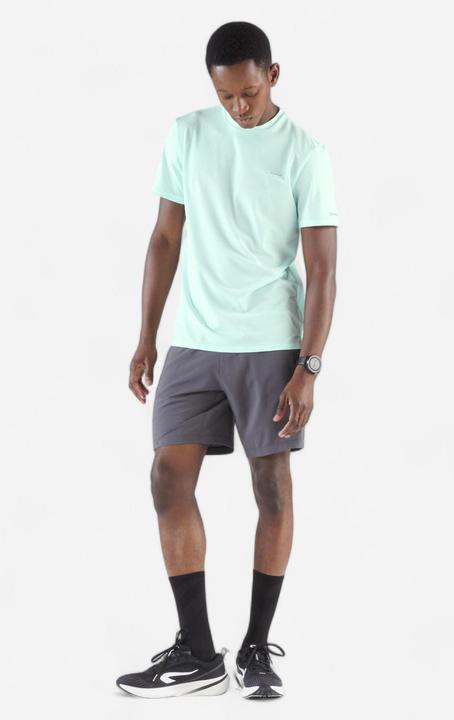 Actual product image Kalenji Short de running respirant Homme - KIPRUN Run 500 Dry Gris (XXL)