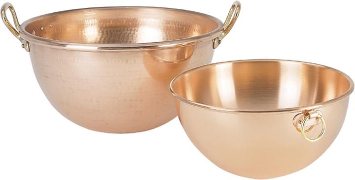 de Buyer Schlagschüssel aus Kupfer Ø 26cm mit Ring-Griff (20 cm, 4.50 l, 1 x)
