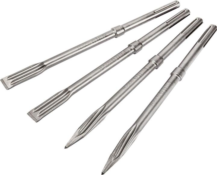 Produktbild Bosch Professional Zubehör PRO SDS max-5C Meissel-Set, Spitzmeissel 400 mm, Flachmeissel 25 x 400 mm, 2+2-tlg. (400 mm)