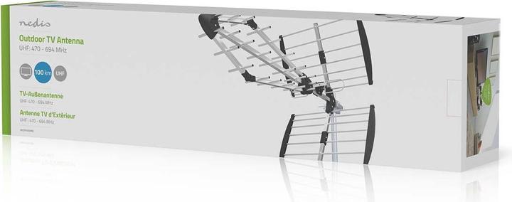 Image du produit Nedis Antenne extérieure - UHF - portée de réception : ≥50 km - LTE700 - gain dBi (avec câble d'antenne) (Antenne parabolique, 13.50 dB, LTE)