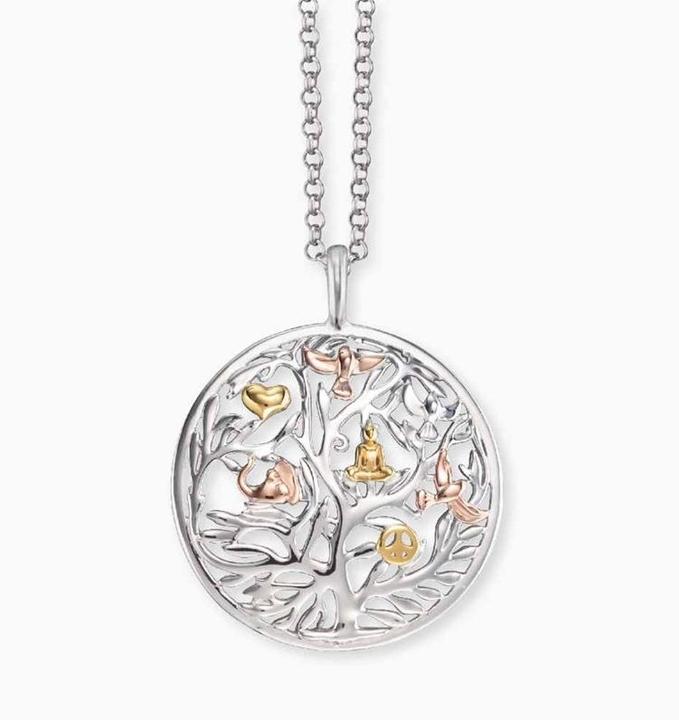 Actual product image Engelsrufer Necklace tree of life (925 silver rhodium-plated, 50 cm)