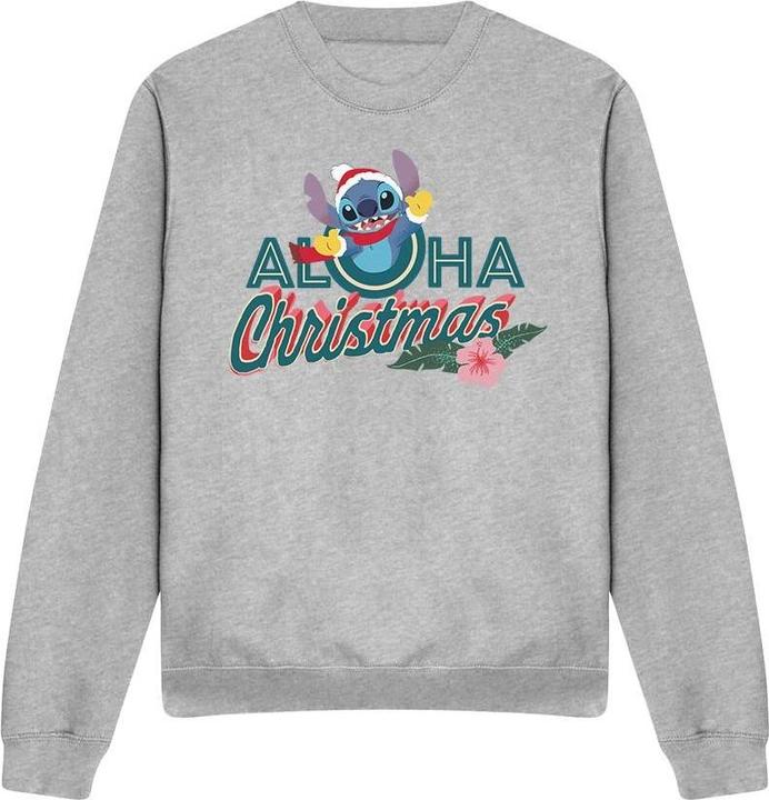 Actual product image Lilo & Stitch Unisex Adult Aloha Christmas Stitch Sweatshirt (XXL)