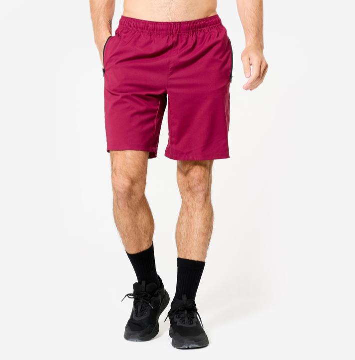 Produktbild Domyos Shorts Herren atmungsaktiv Reissverschlusstaschen - violett (XL)
