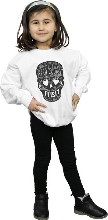 Actual product image Disney Girls Tinker Bell Skull Sweatshirt (140, 146)