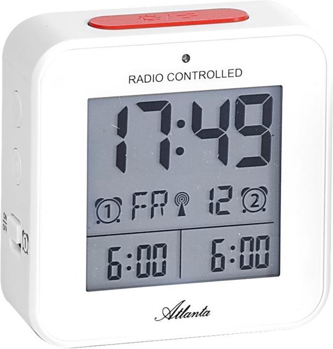 Actual product image Atlanta radio-controlled alarm clock