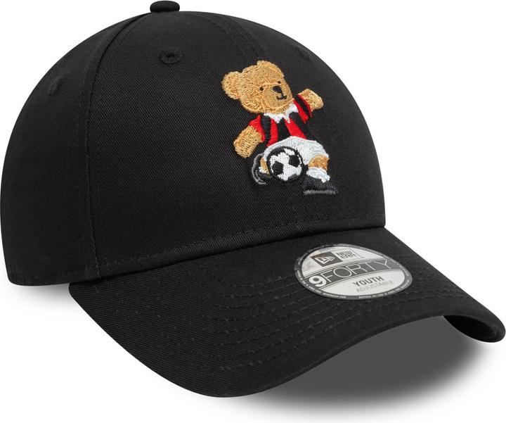 Produktbild New Era 9Forty Kinder Cap - AC MAILAND schwarz BEAR - Youth (55, 56, 54 C)