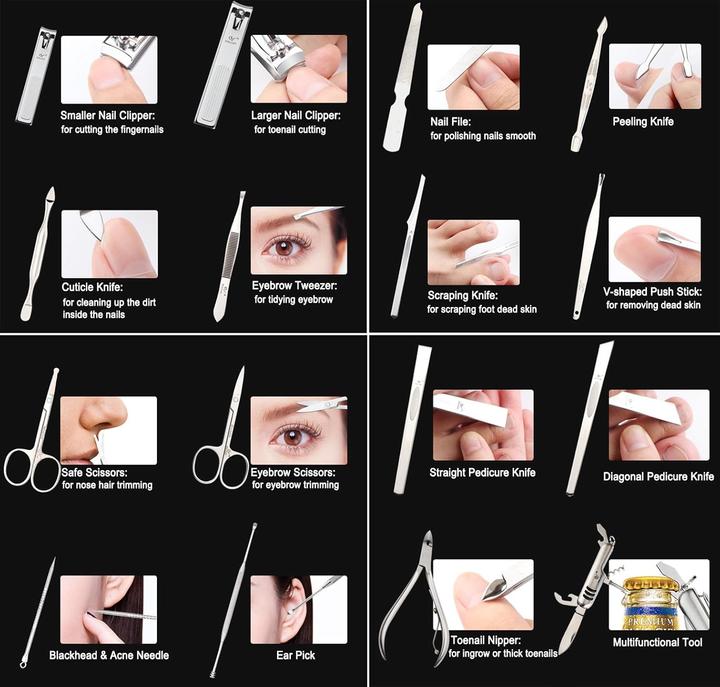 Produktbild Debaijia 16-teiliges Maniküre & Pediküre-Set Luxus