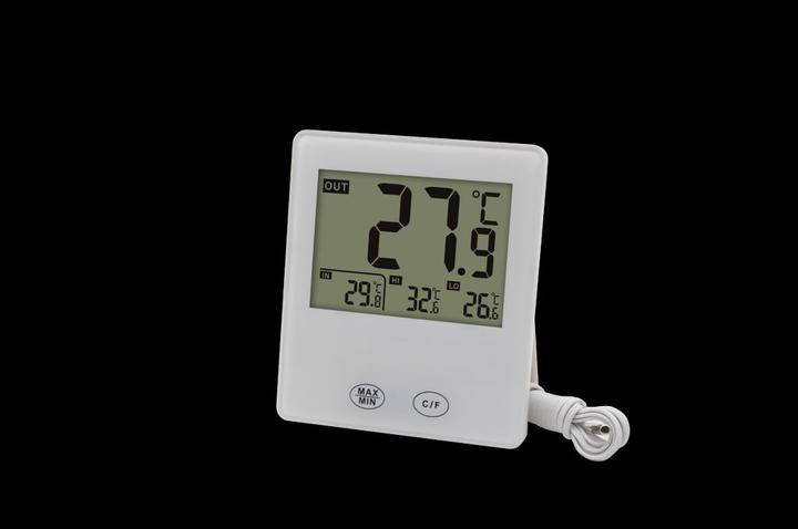 Image du produit Deltaco Thermomètre numérique d'intérieur et d'extérieur de qualité nordique avec capteur filaire