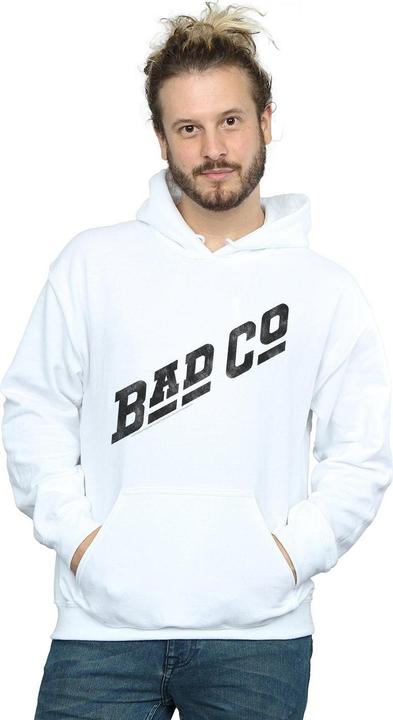 Actual product image Bad Company Mens Distressed Logo Hoodie (L)