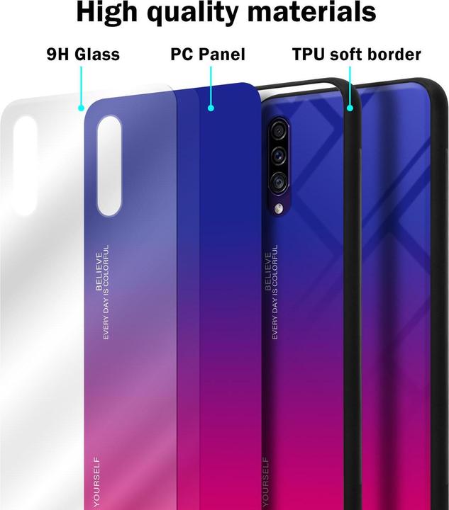 Actual product image Cadorabo TPU 2 colors glass cover (Samsung Galaxy A30s, Samsung Galaxy A50s)