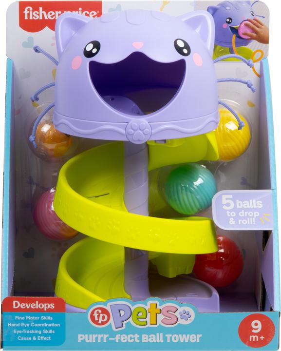 Actual product image Fisher-Price FP Pets Perrr-fect ball tower educational toy for babies and toddlers