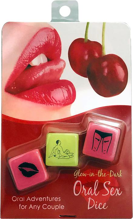 Productafbeelding Kheper Games Glow-in-the-Dark orale seks dobbelstenen (Dobbelspelletjes, Engels, Duits, Frans)