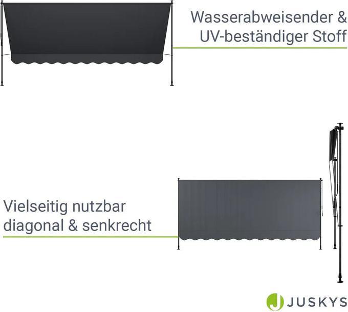 Immagine prodotto Juskys Klemmmarkise Kapstadt (4 m)
