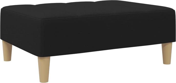 Image du produit VidaXL Canapé-lit 2 places avec repose-pieds Canapé-lit Lit de jour Noir Tissu