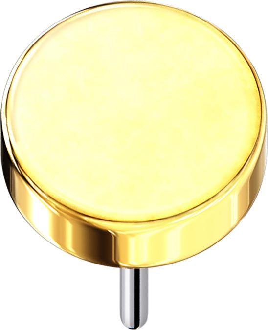 Produktbild Star Piercing Threadless Scheibe vergoldet (Titan G23, ohne Messing)