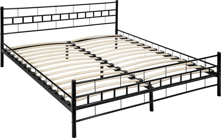 Produktbild tectake Metallbett (200 x 180 cm)