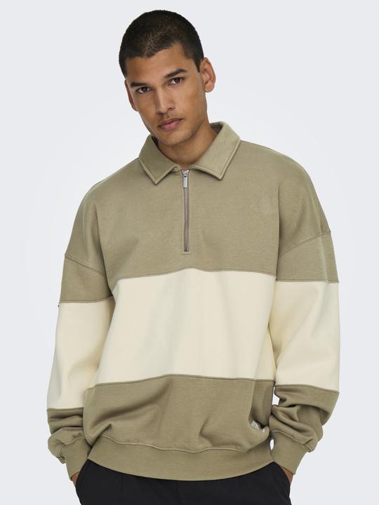 Produktbild Only & Sons Onsbyron Vtg Ls Zip Polo (XL)