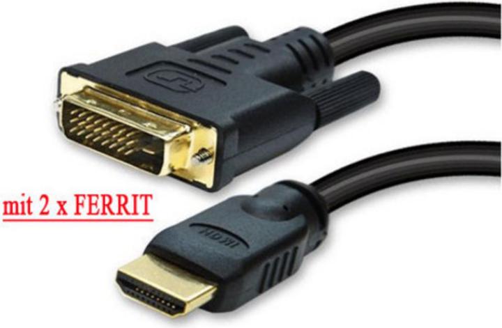 Produktbild Shiverpeaks S/CONN maximale Konnektivität HDMI-DVI-Verbindungskabel-HDMI-Stecker auf DVI-D (18+1) Stecker, vergo (3 m, HDMI)