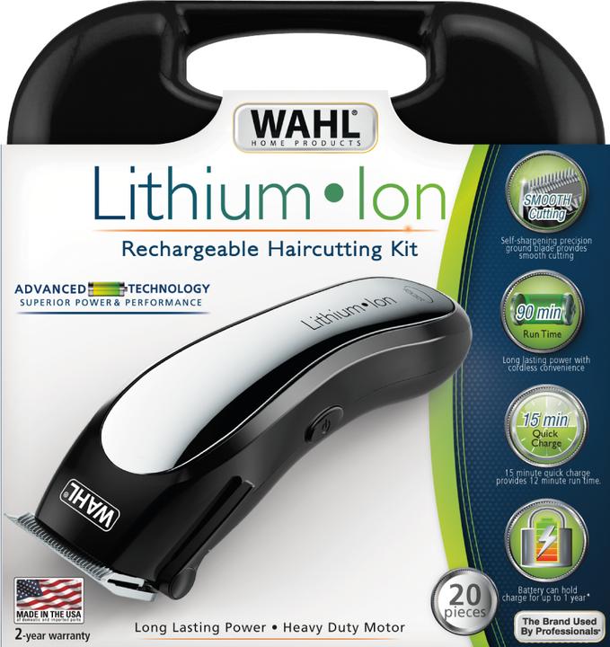 Image du produit Wahl Clipper Lithium Ion Noir, Argent