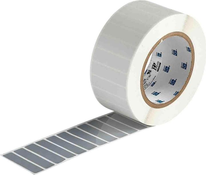 Produktbild Brady THT-53-362-3, fälschungssicheres Vinyl, glänzend, Silber, 50.80 x 12.70 mm, permanent (3000