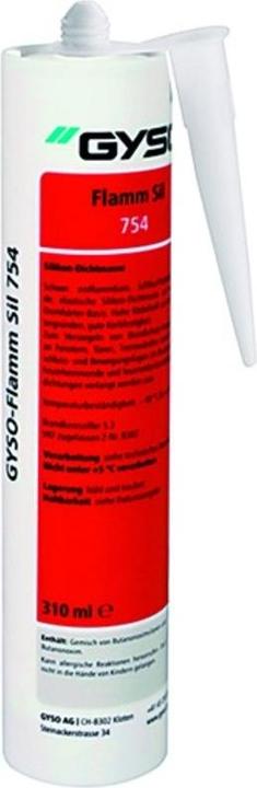 Actual product image Gyso Silicone sealant Flamm-Sil 754 (Transparent, 310 ml)