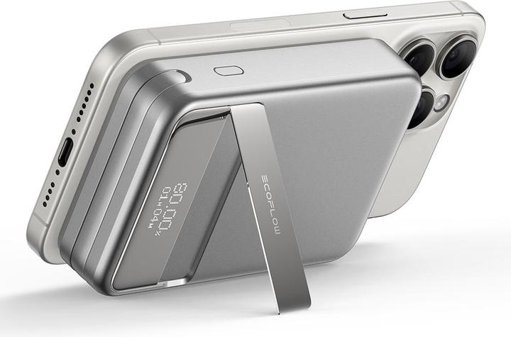 Immagine prodotto EcoFlow RAPID Magnetic Powerbank argento 10.000mAh (10000 mAh, 65 W)