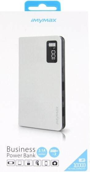 Actual product image Mymax iMYMAX Power Bank 10.000mAh MM-PB / 007 white (10000 mAh, 12000 Wh)