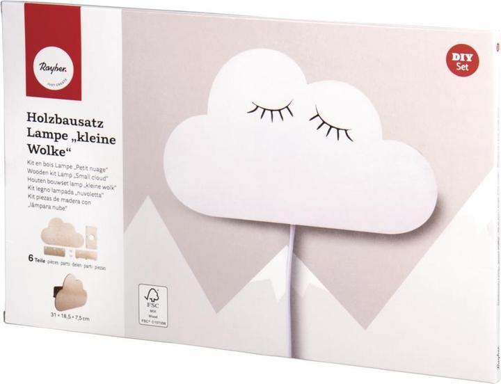 Rayher Holzbausatz Lampe Wolke FSC natur
