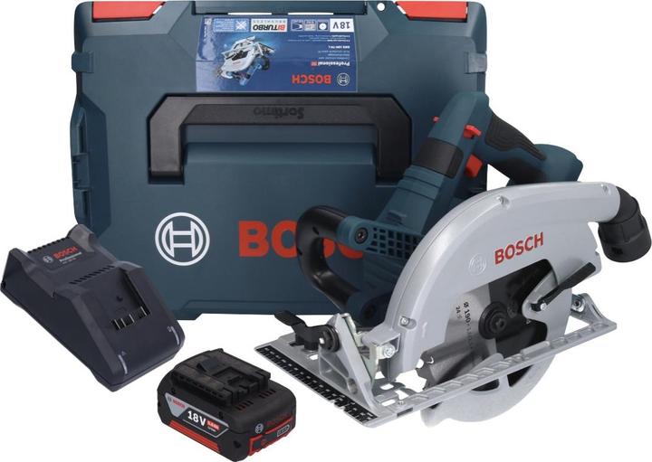 Produktbild Bosch Professional Bosch GKS 18V-70 L Akku KreissÃ¤ge 18 V Brushless 190 mm BITURBO + 1x Akku 5,0 Ah + LadegerÃ¤t + L-