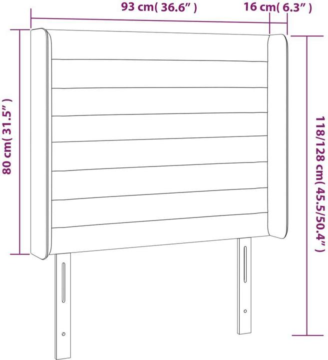 Produktbild VidaXL Nathanael (93 x 16 x 128 cm)