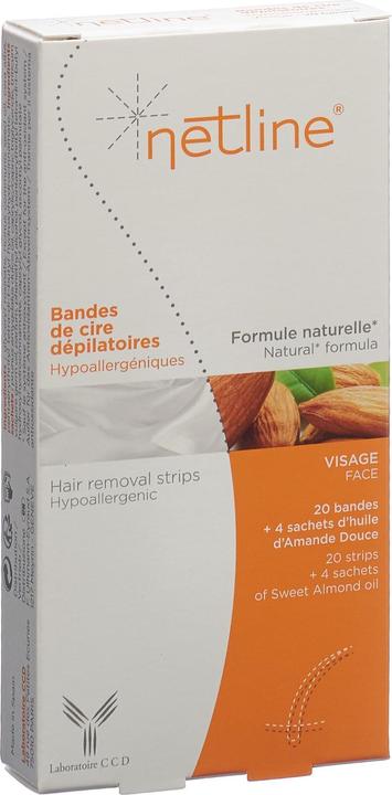 Produktbild Netline Kaltwachsstreifen Gesicht 20 Streifen (20 ml, 20 x, 33 g)