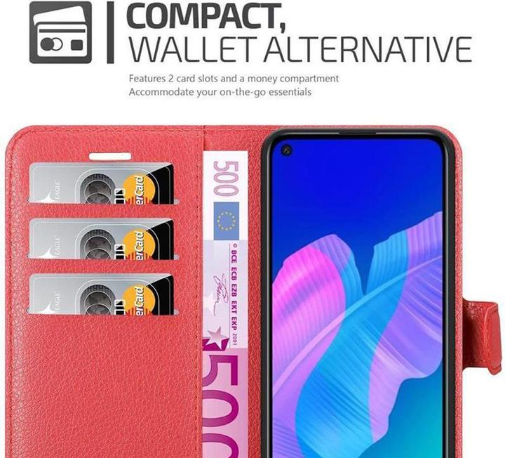 Actual product image Cadorabo Book with stand function cover (Huawei P40 Lite E)