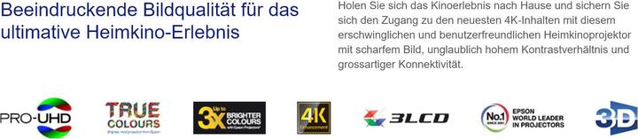 Produktbild Epson EH-TW7400 (Full HD, 2400 lm, 1.35 - 2.84:1)