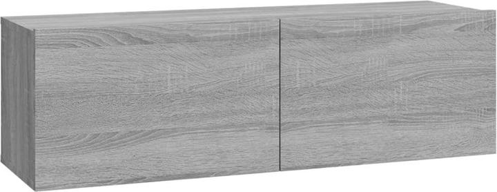 Actual product image VidaXL 4-tlg. TV-Schrank-Set Grau Sonoma Holzwerkstoff,Farbe: Grau (30 x 30 x 110 cm)