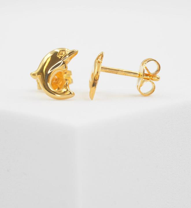 Immagine prodotto Muau Orecchini in oro giallo 750, 8x9mm (Giallo oro)
